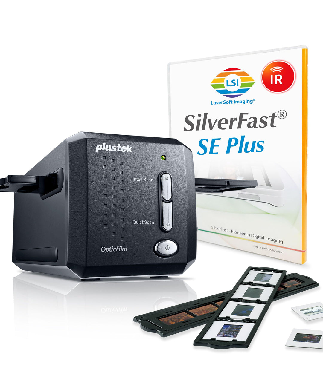 Plustek OpticFilm 8200i SE 35mm Dia/Negativ Filmscanner (7200 dpi, USB) inkl. SilverFast SE