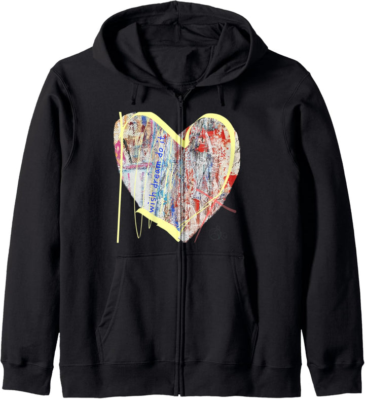 Herz, (Art)elier-druck-elke-design Kapuzenjacke