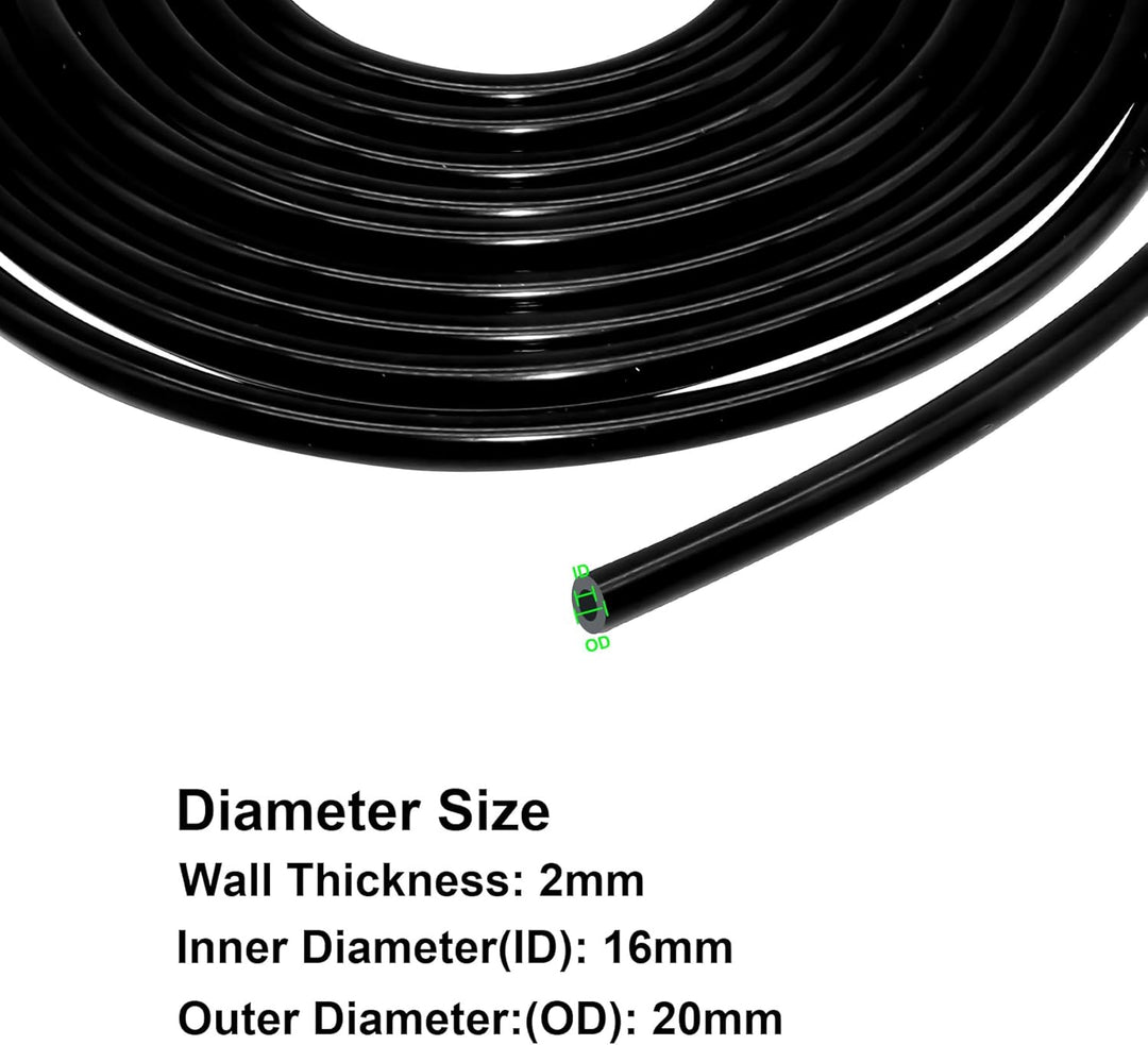 Flexibler Silikonschlauch, 16 mm ID x 20 mm Aussendurchmesser, 7 m Länge Silikonschlauch für Aquariu