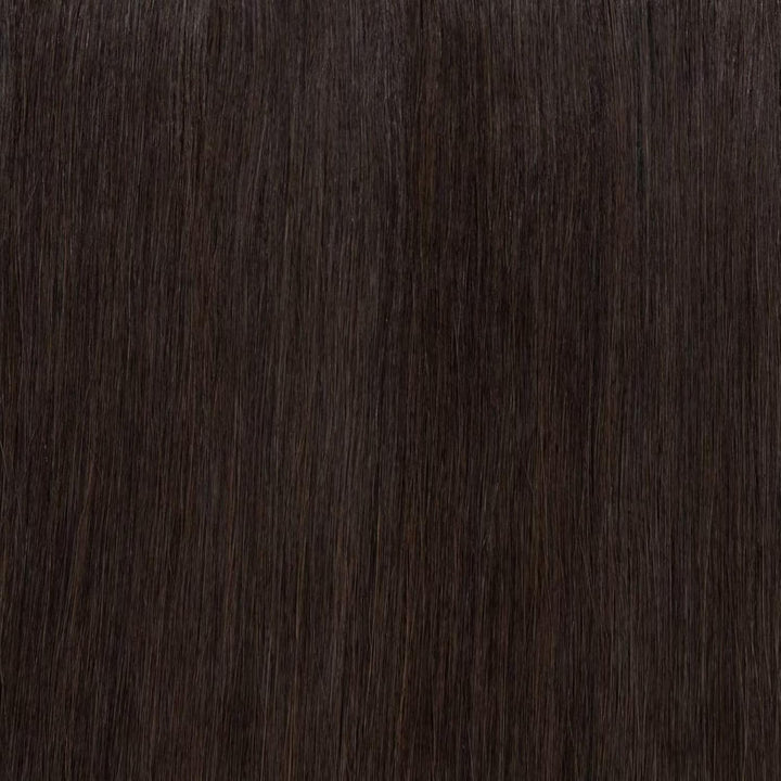 TESS Tape Extensions Echthaar #2 Dunkelbraun 50 cm Echthaar Haarverlängerung 20 Stücke Glatt Remy Ta