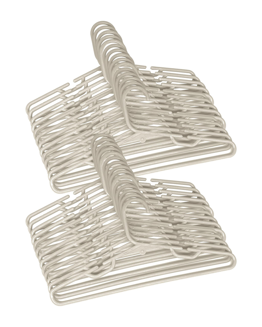 Kleiderbügel für Kinder, Kunststoff, mehrfarbig, Multipack Code 9830 (30, 9833-Beige) 30 9833-beige,
