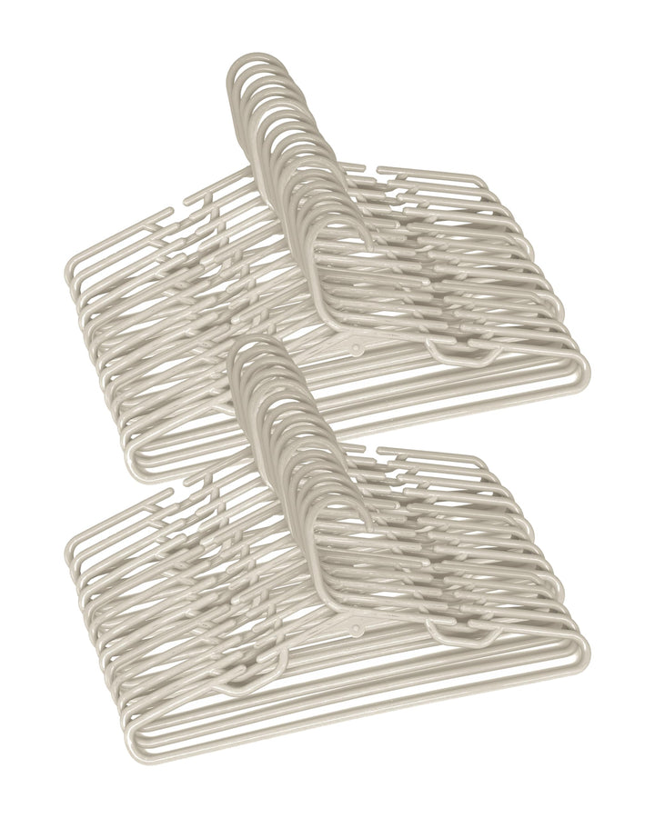 Kleiderbügel für Kinder, Kunststoff, mehrfarbig, Multipack Code 9830 (30, 9833-Beige) 30 9833-beige,