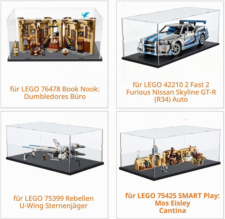 Acryl Vitrine Klar für Lego Actionfiguren Funko Pop Modell Skulptur Transparenter Plexiglas Display