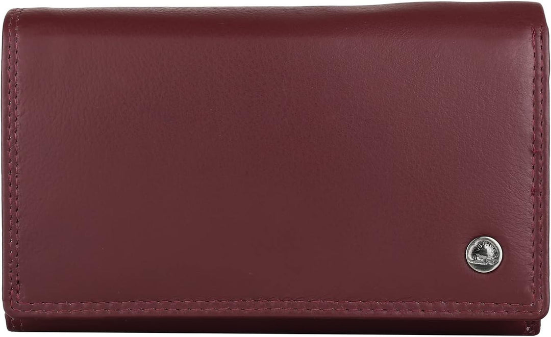 Greenburry Spongy Geldbörse Leder 15,5 cm Bordeaux, Bordeaux