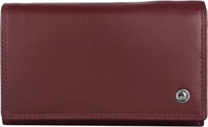 Greenburry Spongy Geldbörse Leder 15,5 cm Bordeaux, Bordeaux