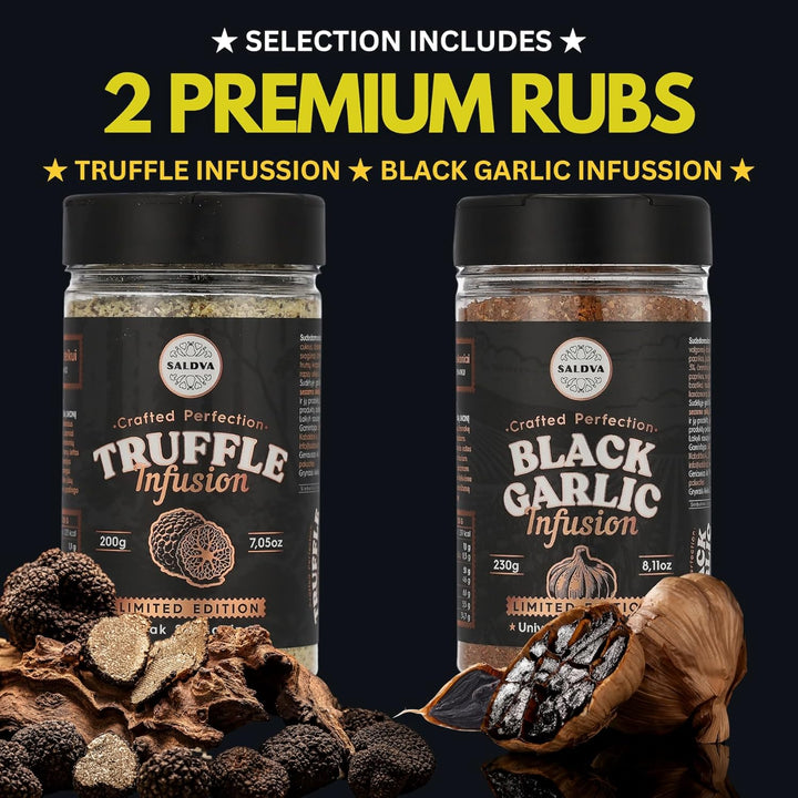 Steak House Collection Premium Seasonings - Schwarzer Knoblauch, Trüffel, Steak King & SPG BBQ Rubs