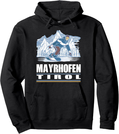 Mayrhofen Tirol - Apres Ski Snowboarden Snowboard Pullover Hoodie