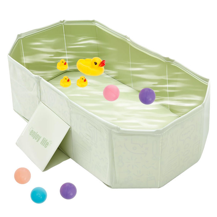Faltbare Babybadewanne, Badewanne Kinder Grosse Kleinkindbadewanne Tragbares Duschbecken mit Newborn