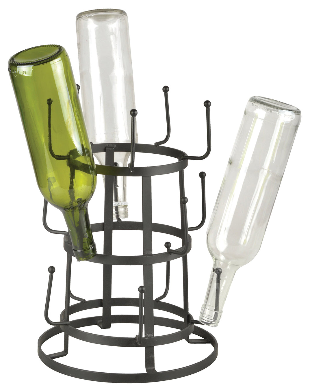 Esschert Design Flaschentrockner aus Metall, 24,0 x 24,0 x 35,0 cm