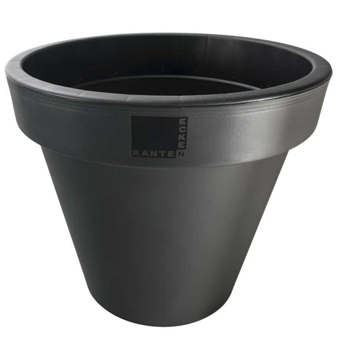 Blumentopf Kunststoff Ø30-60cm Übertopf Pflanztopf Blumenkübel Pflanzkübel, Farbe:grau;Abmessung:Ø50
