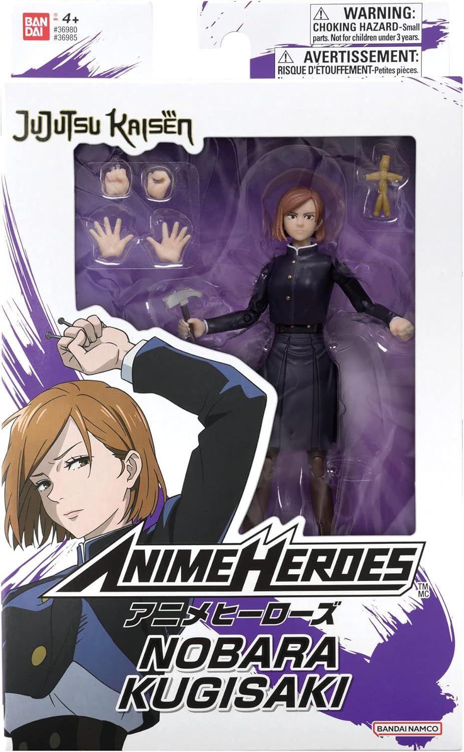 BANDAI - Anime Heroes - Jujutsu Kaisen - Action Figur 17 cm - Kugisaki Nobara - Gelenkfigur Nobara -