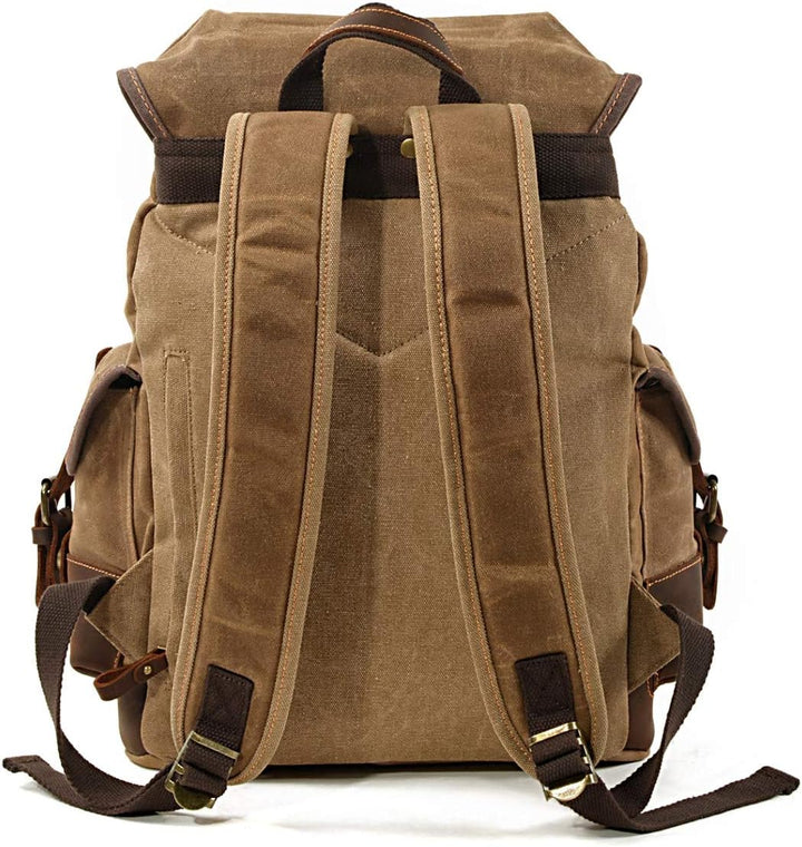 Motorrad Rucksack/Motorradtasche Canvas Craftride Vintage RG8 20 Liter braun