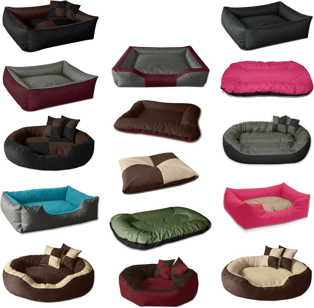 BedDog Hundebett 2in1 MAXQ, Hundekissen mit abziehbaren waschbaren Bezug, Hundekorb, Hundesofa, für