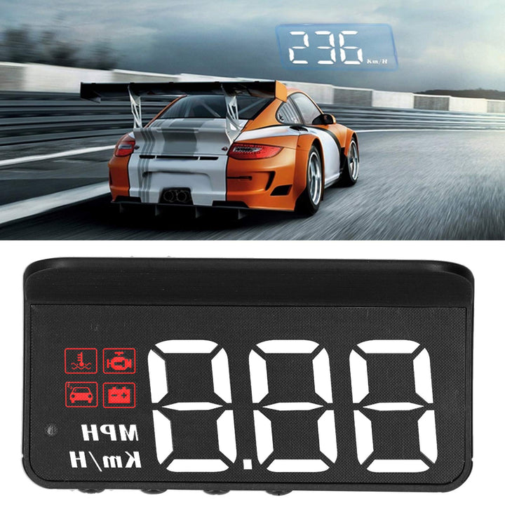 OBD2 HUD Head Up Display, Auto HUD Tachometeranzeige Windschutzscheibenprojektor Multifunktionsanzei