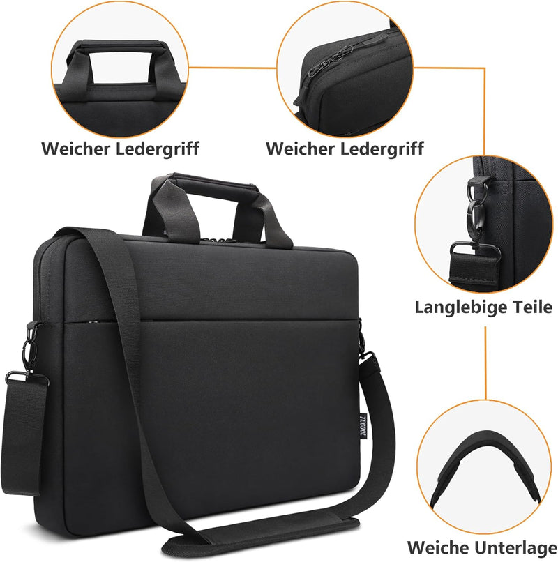 TECOOL 15,6 Zoll Laptoptasche Schultertasche für 15-15,6&