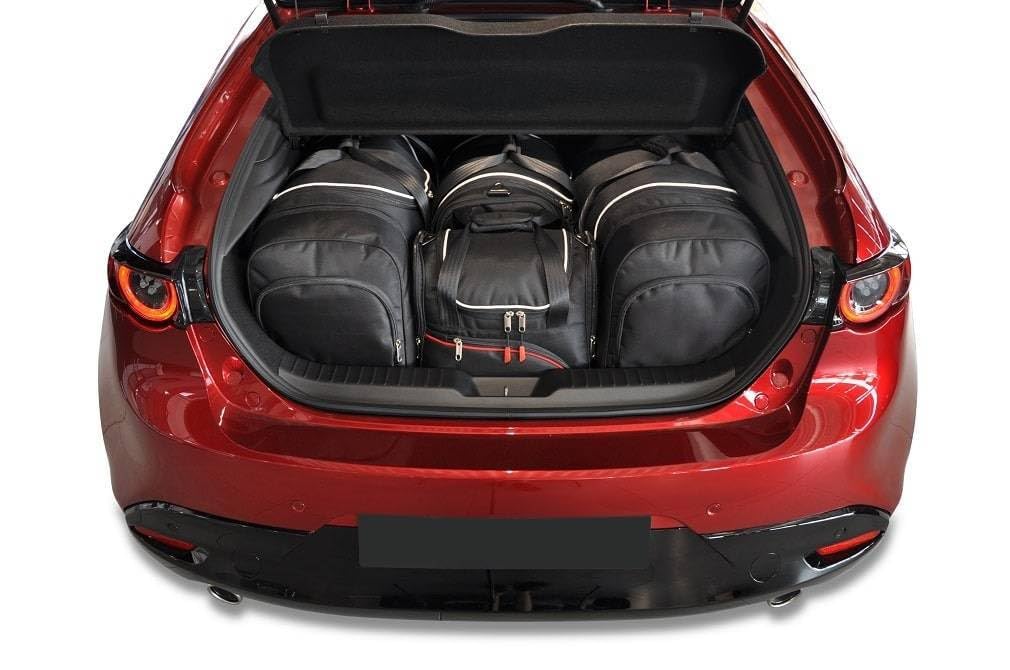 KJUST Dedizierte Reisetaschen 4 stk kompatibel mit MAZDA 3 HATCHBACK IV (BP) 2018+