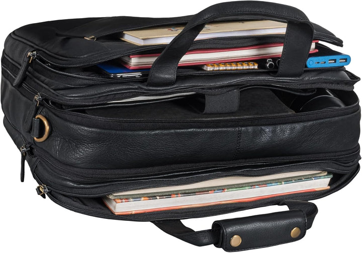STILORD Knut Moderne Aktentasche Leder im Vintage Design Bürotasche Damen Office Bag Männer Aktentas