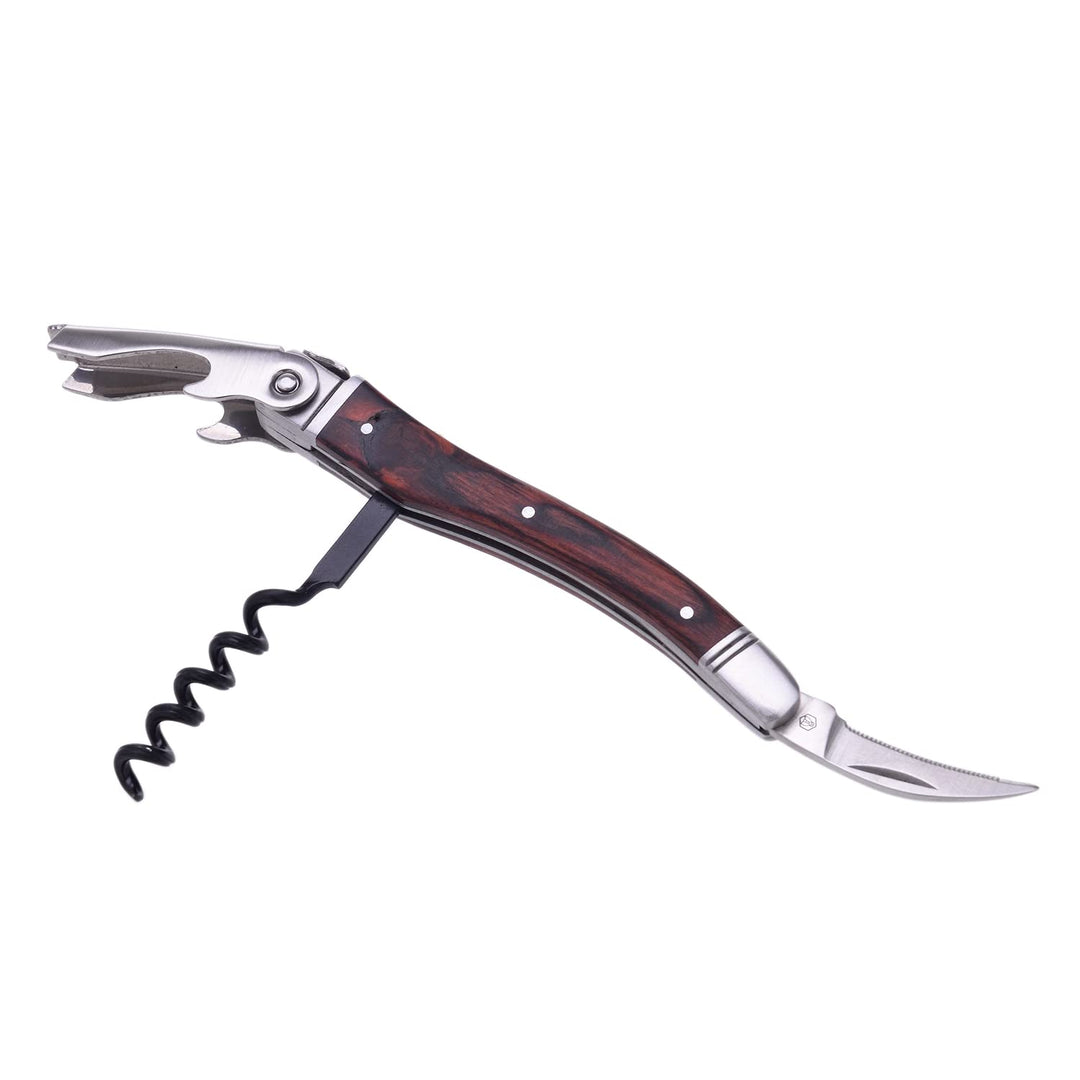 LAGUIOLE - Sommelier Box - Set mit 3 Zubehörteilen: Eleganter Stopper Stopper Holz und Metall, Somme