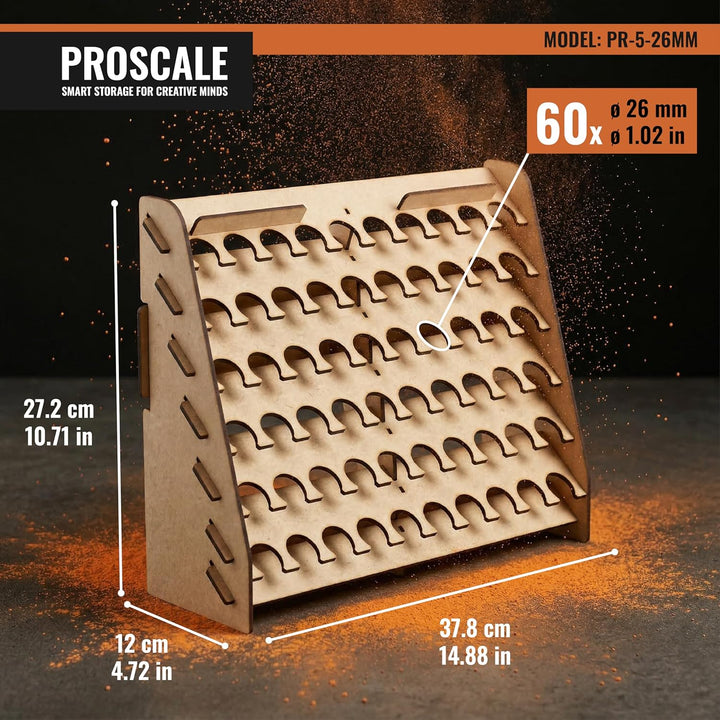 PROSCALE Paint Rack Vallejo Wand farbständer. Tabletop Vallejo Farben aufbewahrung Model Wall Paint