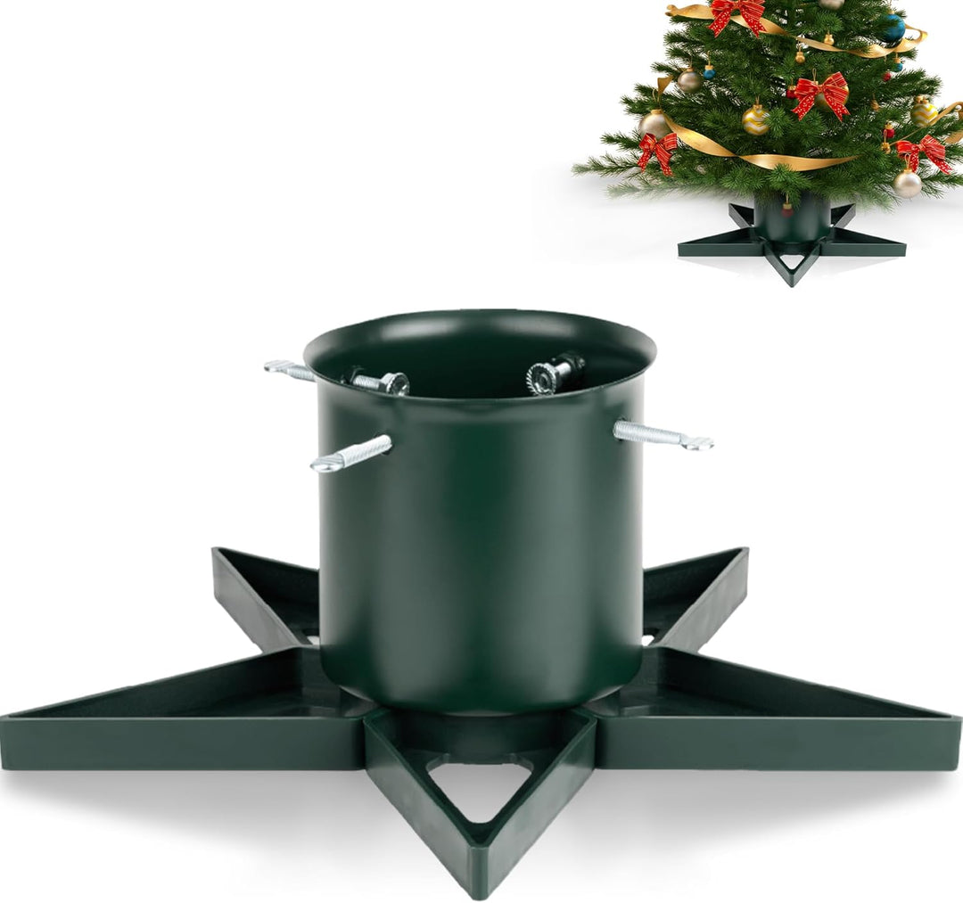PUDO Christbaumständer Weihnachtsbaumständer Tannenbaumständer mit Wassertank: Baumständer Weihnacht