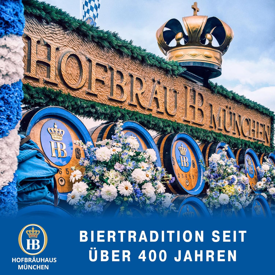 Reliefkrug Bierkrug Original "Hofbräuhaus" (0,5l, grau/blau) | Handarbeit Steinkrug | Bierbecher| Ma