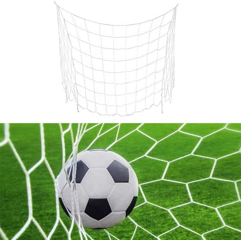Fussballnetz, Ersatznetz für Fussballtor 2,4 x 1,8M Fussballtor Netz Polypropylen Faser Fussball Tor