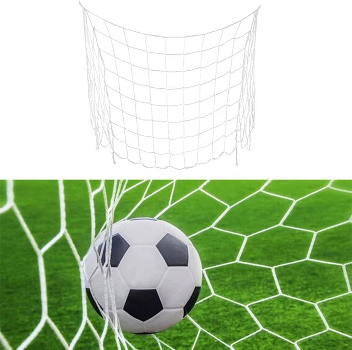 Fussballnetz, Ersatznetz für Fussballtor 2,4 x 1,8M Fussballtor Netz Polypropylen Faser Fussball Tor