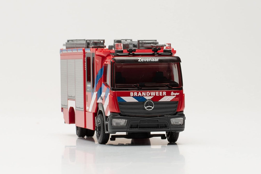 Herpa LKW Modell Mercedes Benz Atego `13 Ziegler Z-Cab „Brandweer“ Feuerwehr, originalgetreu im Mass