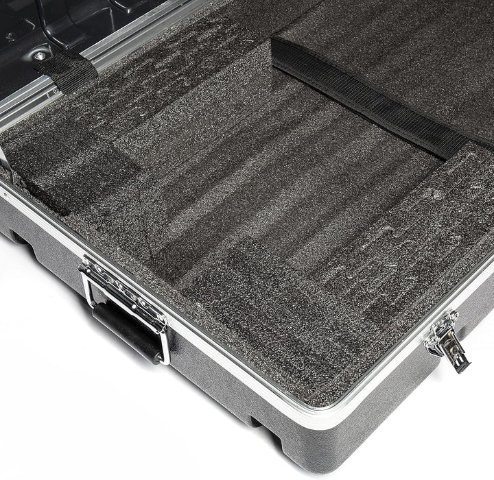 Music Store ABS Keyboard Case 88, Universal, Schwarz, ABS Plastik, 11kg, Schaumstoff-Polsterung, Rol