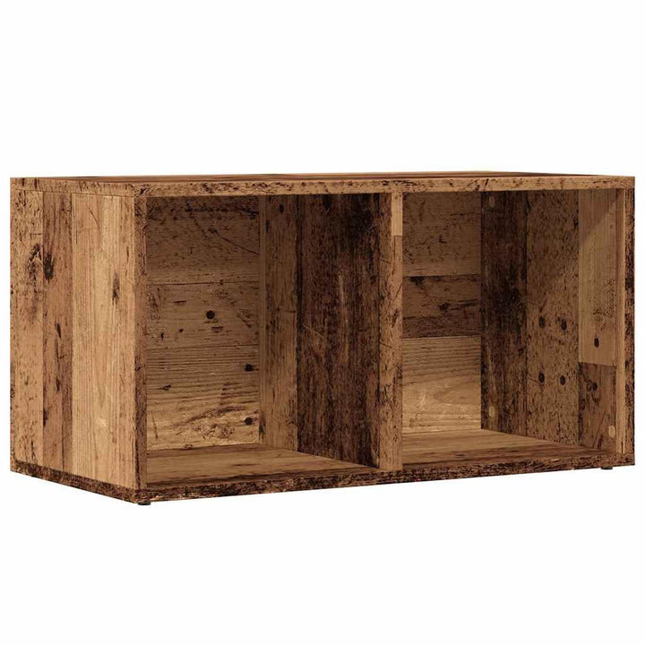 vidaXL Aufbewahrungstruhe Altholz-Optik 69,5x34x36 cm Holzwerkstoff, Aufbewahrungstruhe, Plattenspie