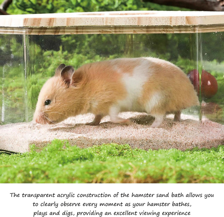 Haustier Hamster Badezimmer, Acryl Hamster Badebox, Sandbad Box für Chinchilla, Goldene Bären, Gerbi