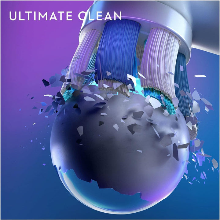 Oral-B iO Ultimate Clean Zebbürstenspitze, Packung mit 4 Stück