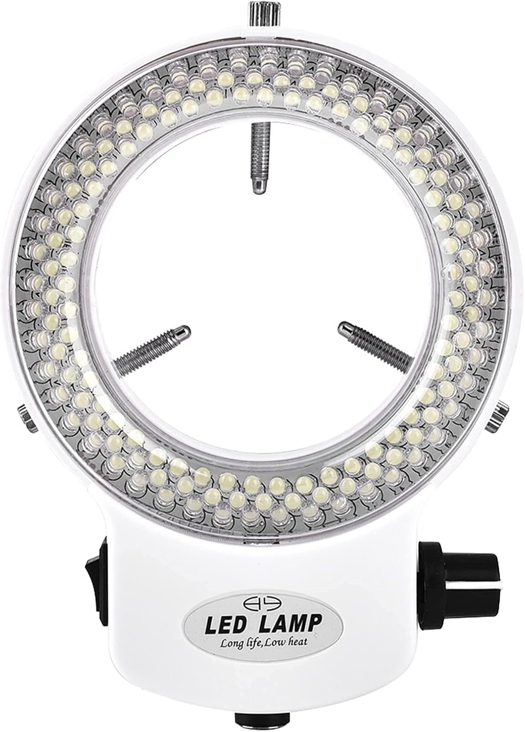144 LED-Ringlichtquelle Mikroskope Stereomikroskope Helligkeitsverstellbare Ringlampe für Mikroskopk