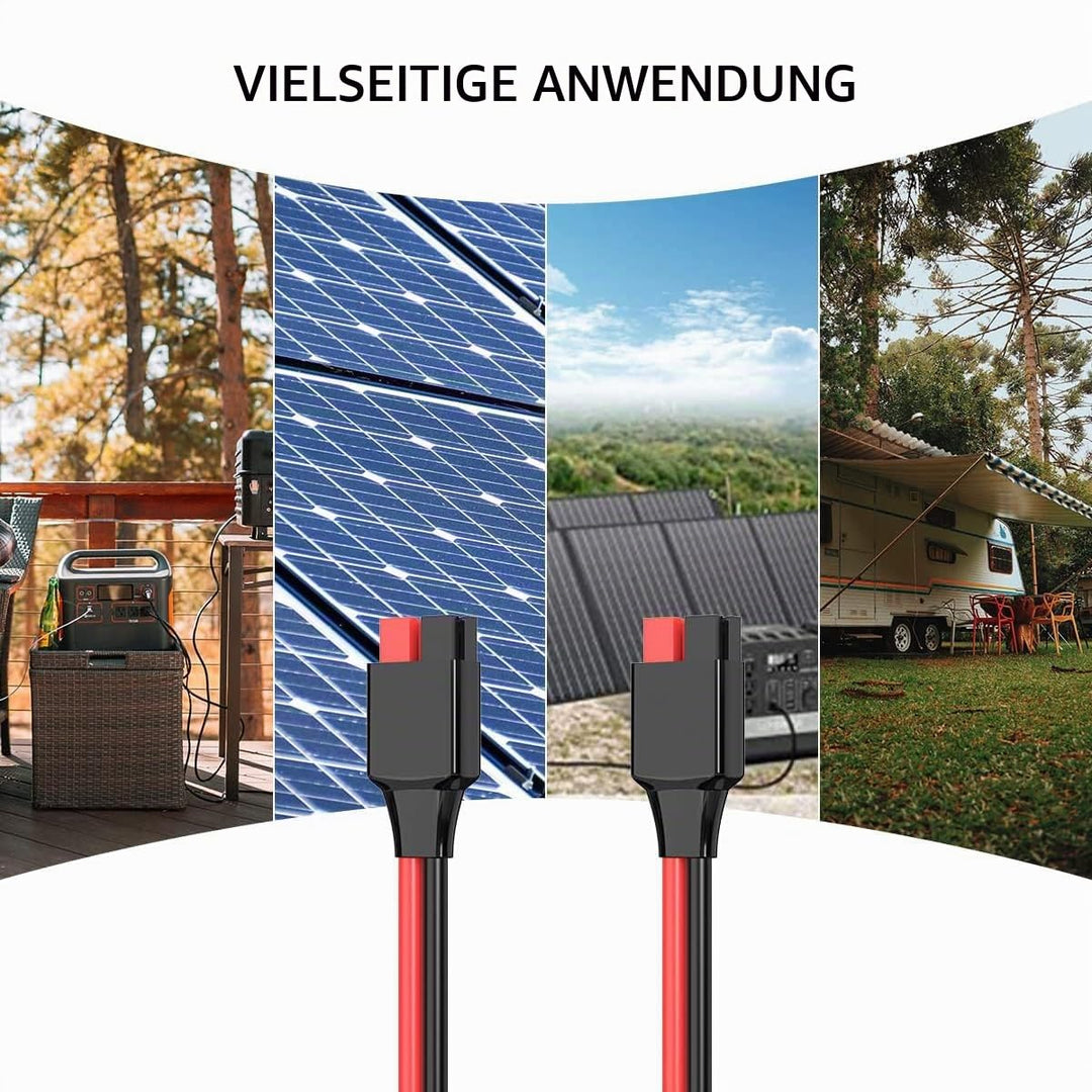 ELFCULB Anderson Verlängerungskabel 10AWG Anderson Kabel 45A Anderson Stecker für Powerstation Solar