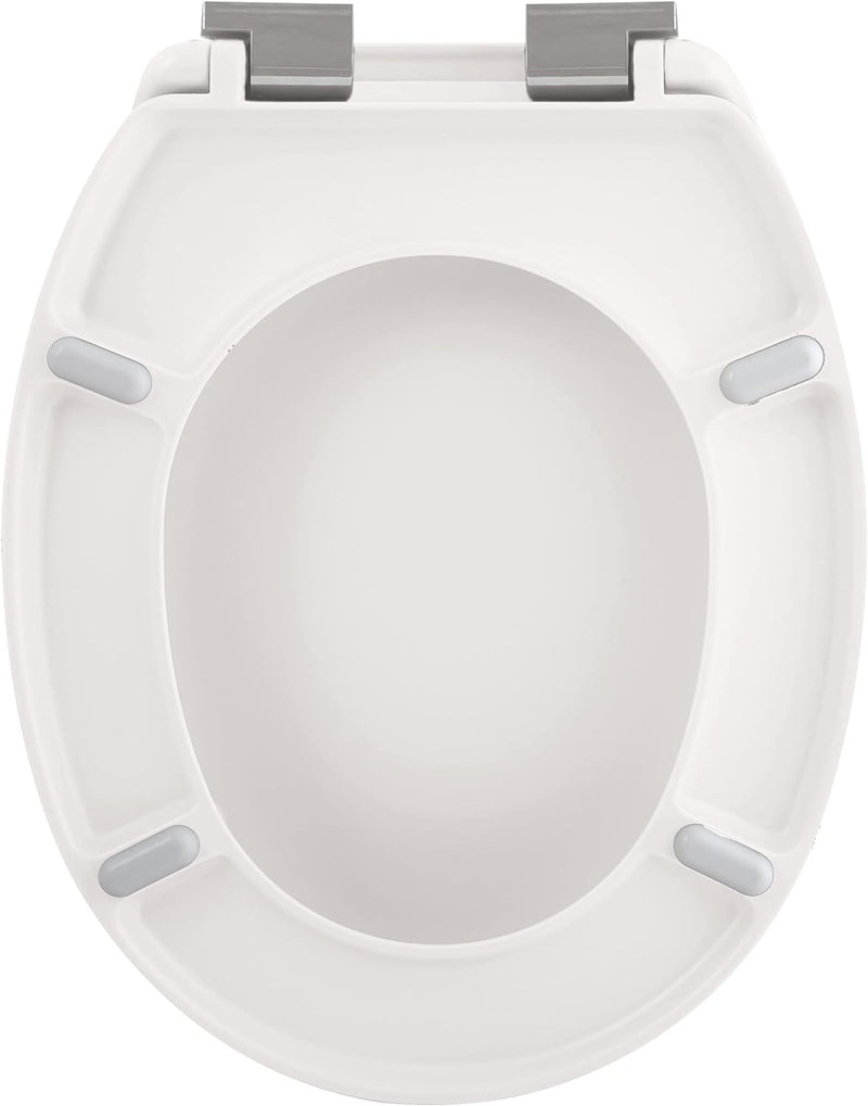 spirella Premium Toilettendeckel oval Klodeckel mit matten Finish und Softclose Absenkautomatik. Ant