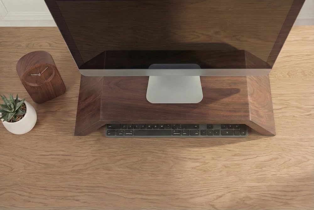 Riess Ambiente Massiver Monitorständer Gatsby - 50cm - braun - Mangoholz Laptoptisch | Unikat, indiv