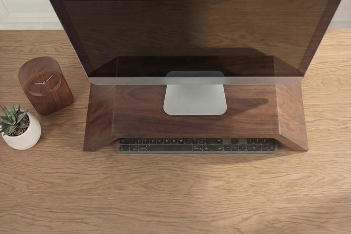 Riess Ambiente Massiver Monitorständer Gatsby - 50cm - braun - Mangoholz Laptoptisch | Unikat, indiv