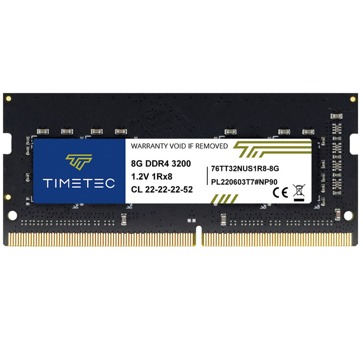 Timetec 8 GB DDR4 3200 MHz PC4-25600 Nicht-ECC ungepuffert 1,2 V CL22 1Rx8 Single Rank 260 Pin SODIM