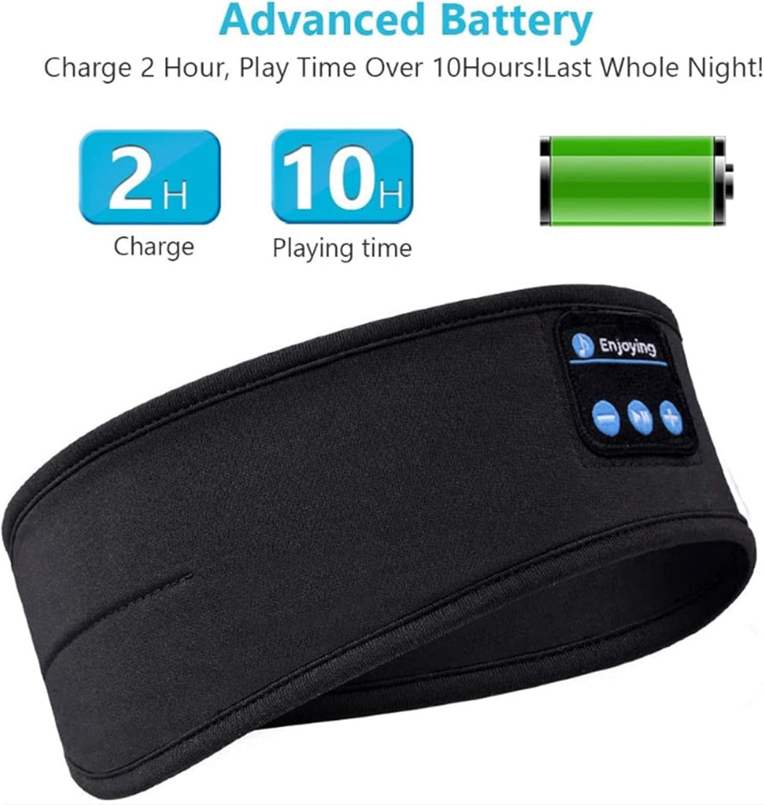 Drahtlose Sportkopfhörer, Schlafkopfhörer, Bluetooth 5.2-Kopfband, HD-Stereolautsprecher, Schlaf, Tr