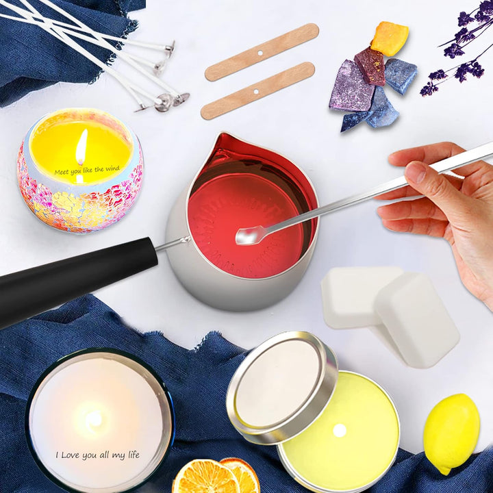ETUOLIFE Kerzen Selber Machen Set,DIY Kerzenherstellung Kit für Erwachsene Anfänger Kinder mit 480g