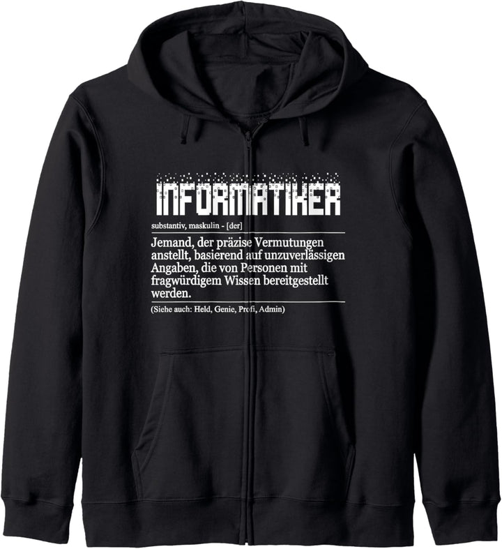 Informatik IT Computer Nerd Definition Fachinformatiker Kapuzenjacke