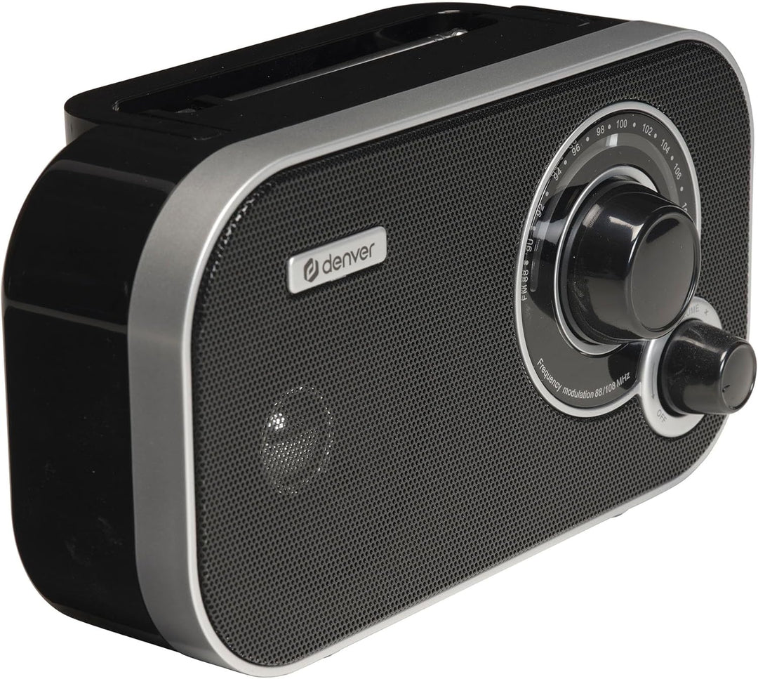 Denver TR-51 UKW-Radio mit analogem Tuning, Schwarz
