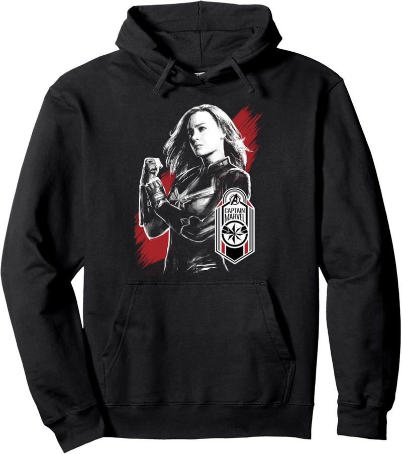 Marvel Avengers: Endgame Captain Marvel Badge Portrait Pullover Hoodie