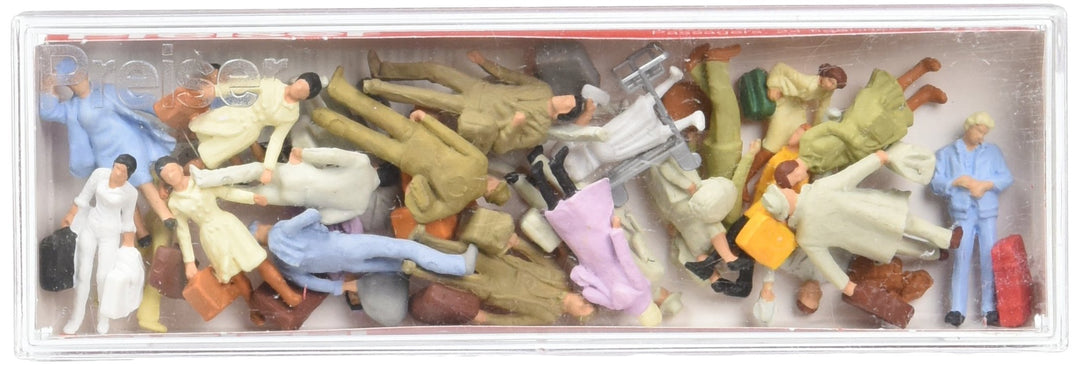 Preiser 14401 Stehende und gehende Reisende 24 Fig H0