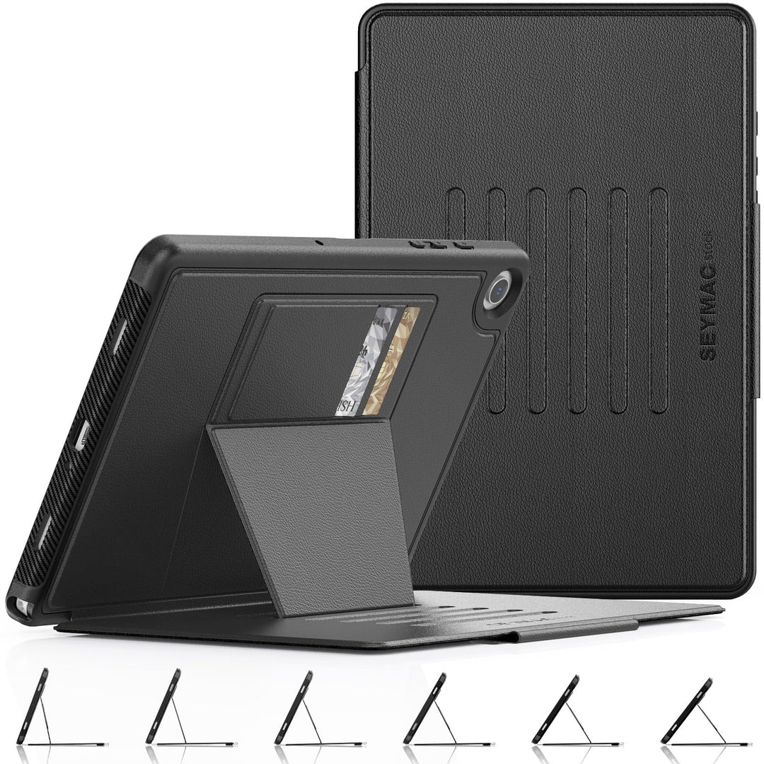SEYMAC stock Hülle für Samsung Galaxy Tab A9+ Plus 11 Zoll, Stossfeste Hülle mit [Mehreren Winkeln]
