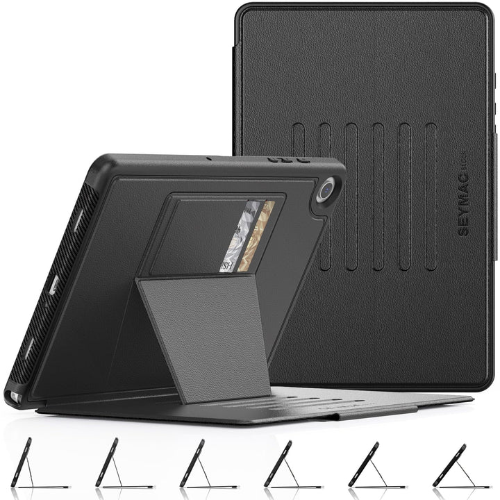 SEYMAC stock Hülle für Samsung Galaxy Tab A9+ Plus 11 Zoll, Stossfeste Hülle mit [Mehreren Winkeln]