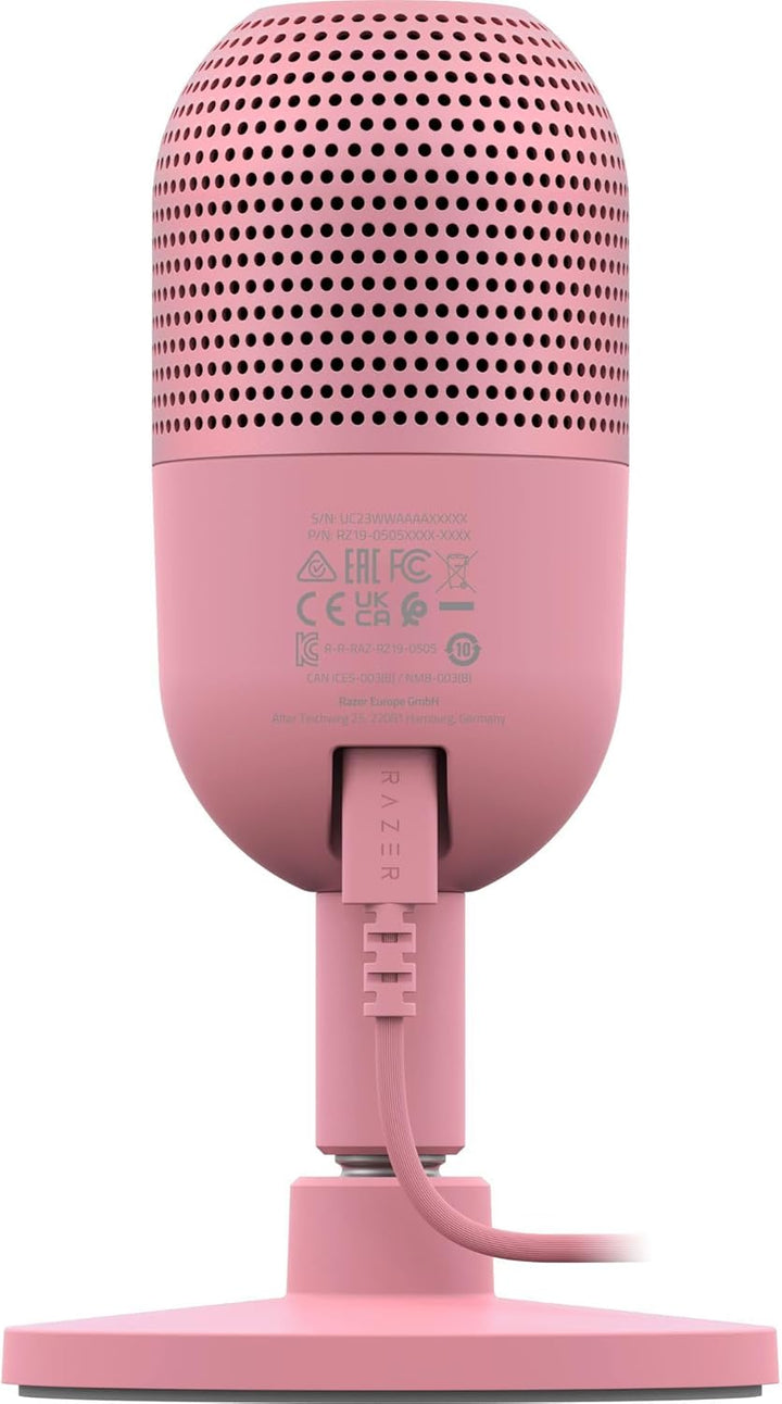 Razer Seiren V3 Mini - Ultrakompaktes USB-Mikrofon (14mm Supernieren Kondensatormikrofon, Tap-to-Mut
