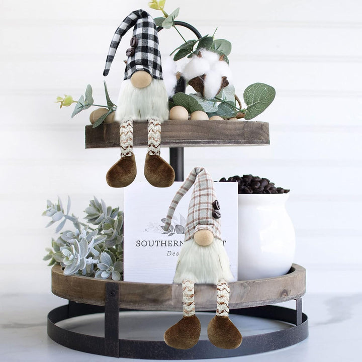 Gehydy 2er Set Kaffee WichtelWeihnachten Weihnachtsdeko Weihnachtswichtel Deko Zubehör für Home Küch