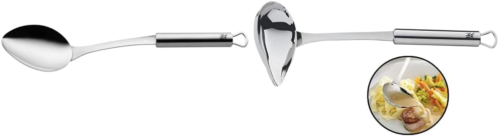 WMF Profi Plus Servierlöffel 32 cm, Vorlegebesteck & Profi Plus Saucenlöffel 28 cm, Sossenkelle mit
