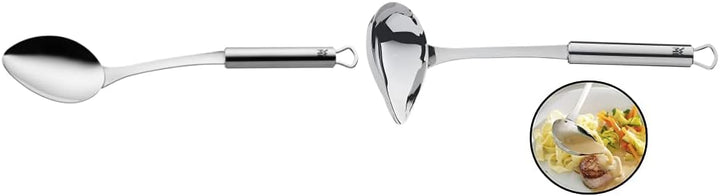 WMF Profi Plus Servierlöffel 32 cm, Vorlegebesteck & Profi Plus Saucenlöffel 28 cm, Sossenkelle mit